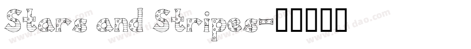 Stars and Stripes字体转换